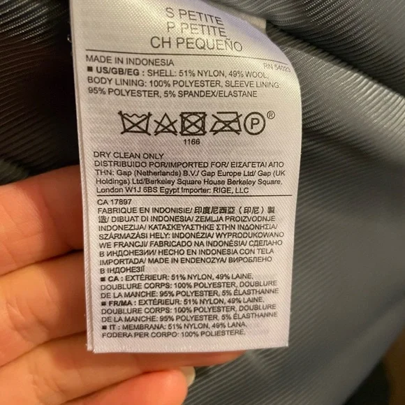 Banana Republic chartreuse car coat with quilted lining - Picture 4 of 5